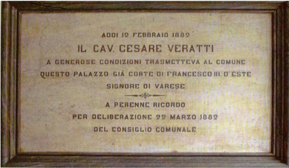 lapide Cesare Veratti